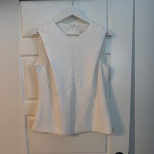 Ted Baker London Osiride Cream Sleeveless A-Symmetrical Blouse